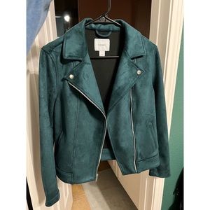 Old Navy Suede Moto Jacket